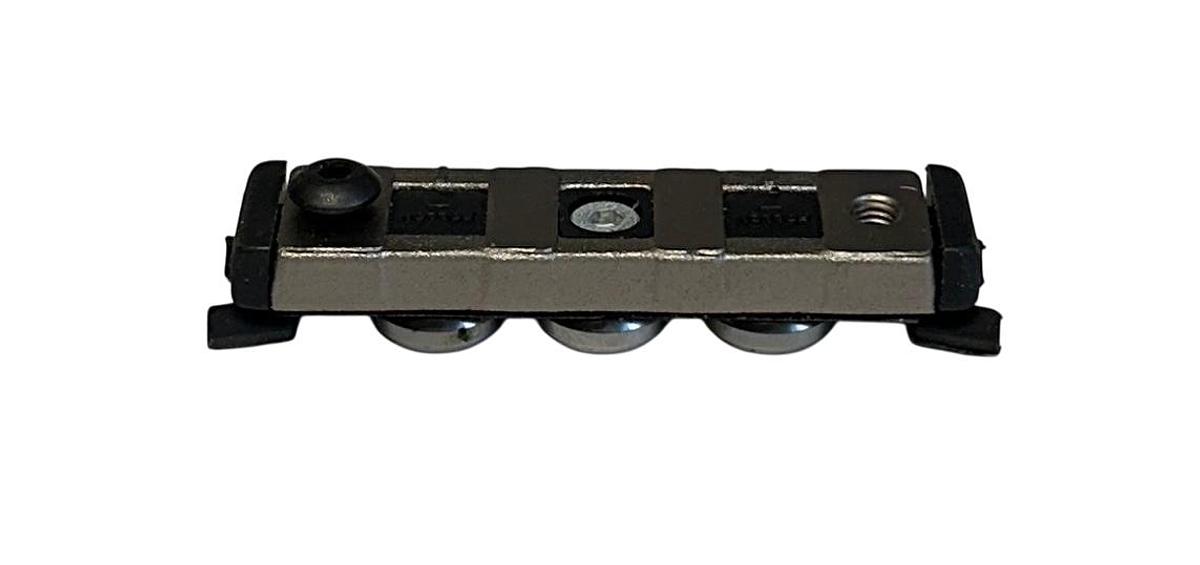 Used ROLLON NT18 CAM GUIDED U-SHAPED CARRIAGE RAIL 3-ROLLER 18mm NOMINAL DIA USMP