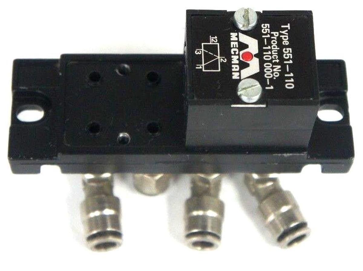 Used MECMAN 551-110 VALVE 551-110000-1 AND MANIFOLD 5511100001