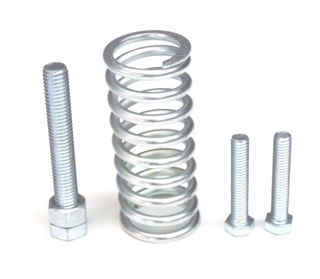 Used NEW PLAST O MATIC RVT RELIEF VALVE SPARE PARTS SPRING (2) BOLTS, ADJUSTING SCREW