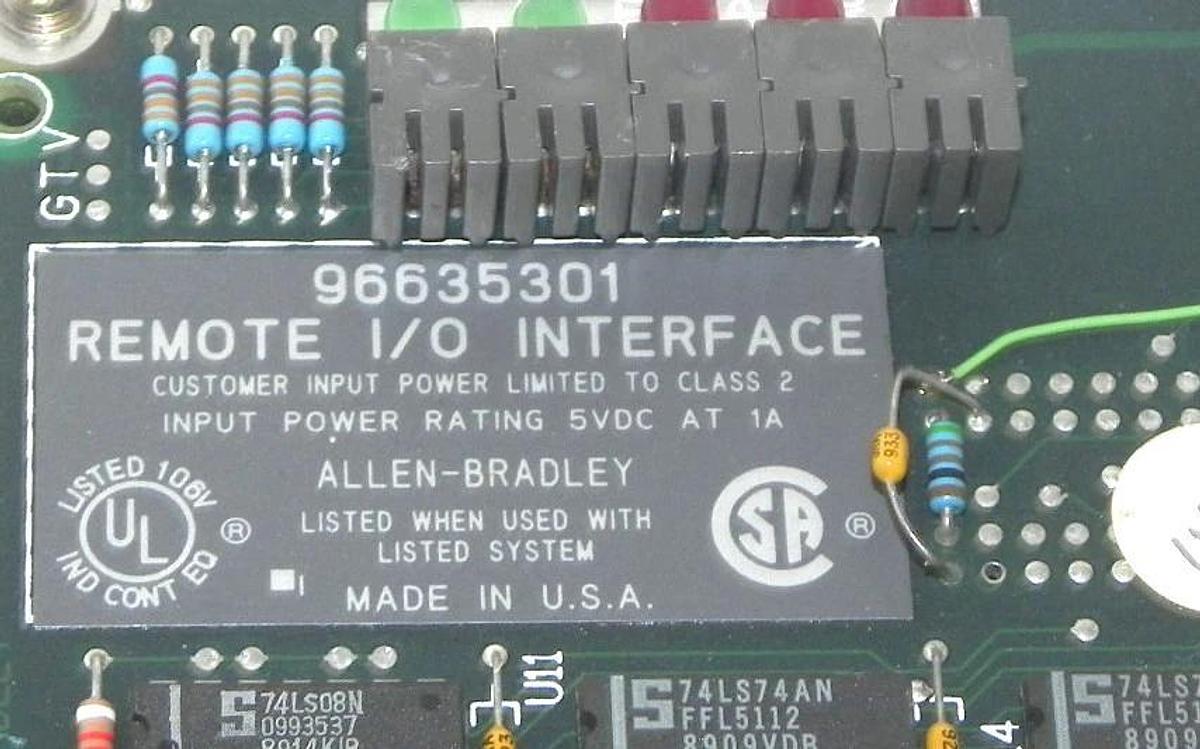 Used FANUC A16B-2200-0431/01A RIO MOTHERBOARD W/ AB 96635301 I/O INTERFACE BOARD