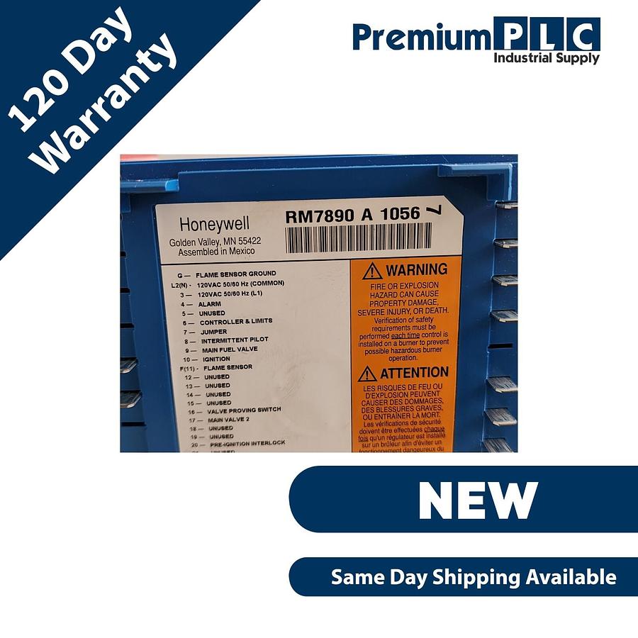 Used NEW HONEYWELL RM7890 A 1056 / RM7890A1056 AUTOMATIC PRIMARY BURNER CONTROL