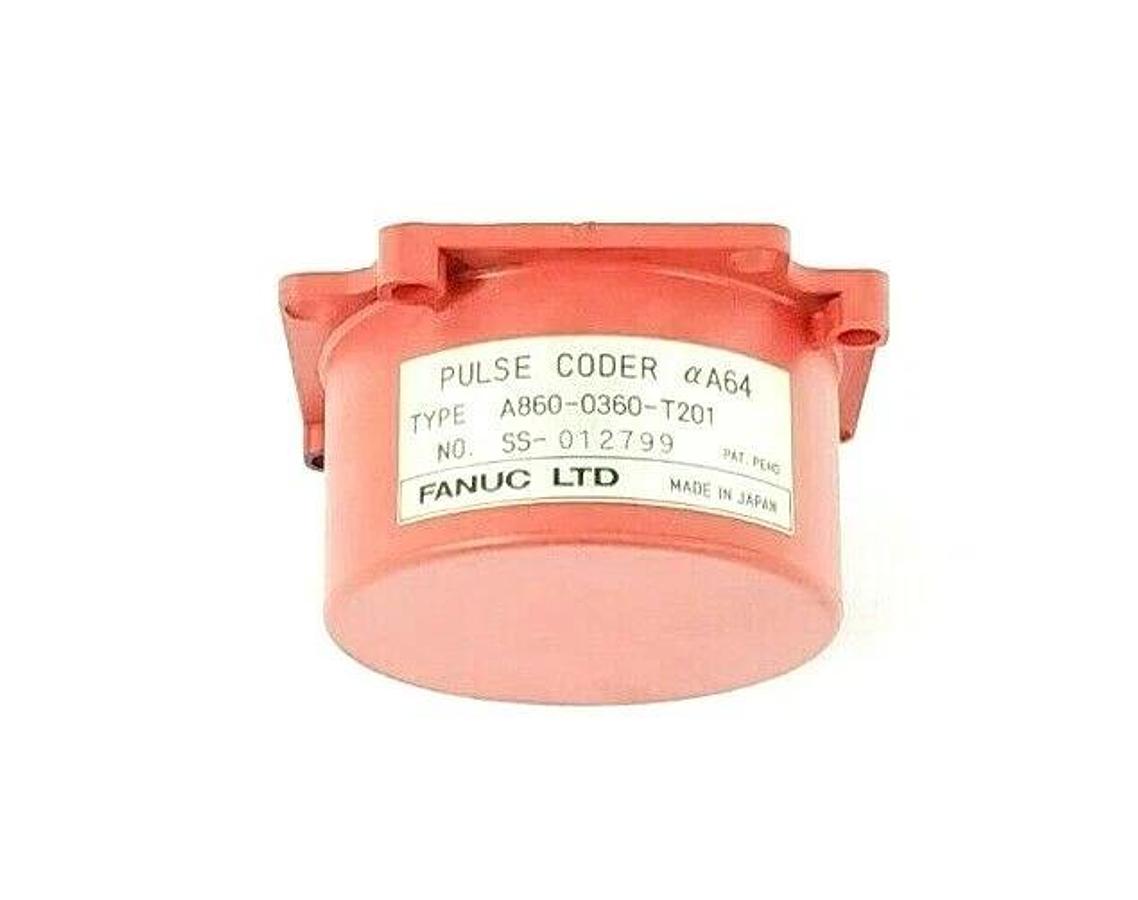 Used FANUC A860-0360-T201 PULSE CODER RED CAP NO. SS-012799