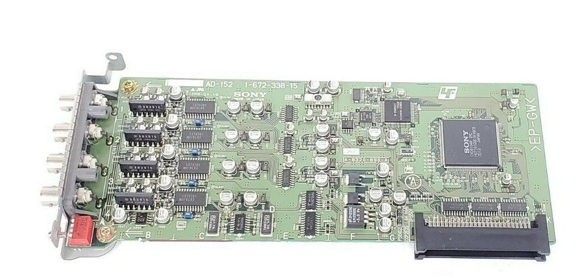 Used SONY AD-152 1-672-338-15 DIGITAL SURVEILLANCE VIDEO INPUT BOARD A-8320-890-A