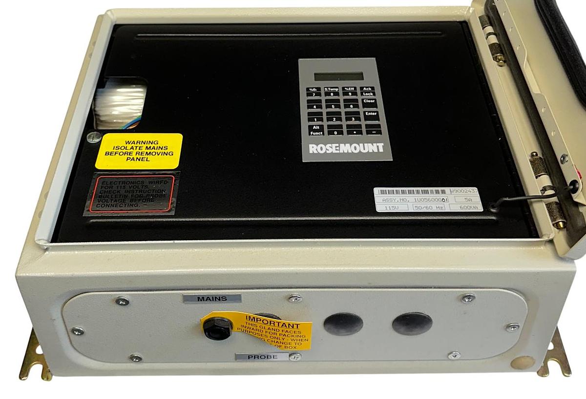 Used ROSEMOUNT 1U05600G01 WORLD CLASS 3000 OXYGEN ANALYZER SYSTEM 115V 5A 600VA NSNP