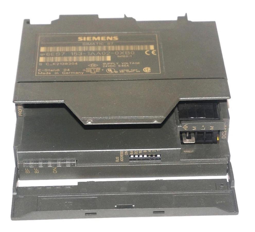 Used SIEMENS 6ES7-153-1AA02-0XB0 INTERFACE MODULE E-STAND:04 IM153-1 6ES71531AA020XB0