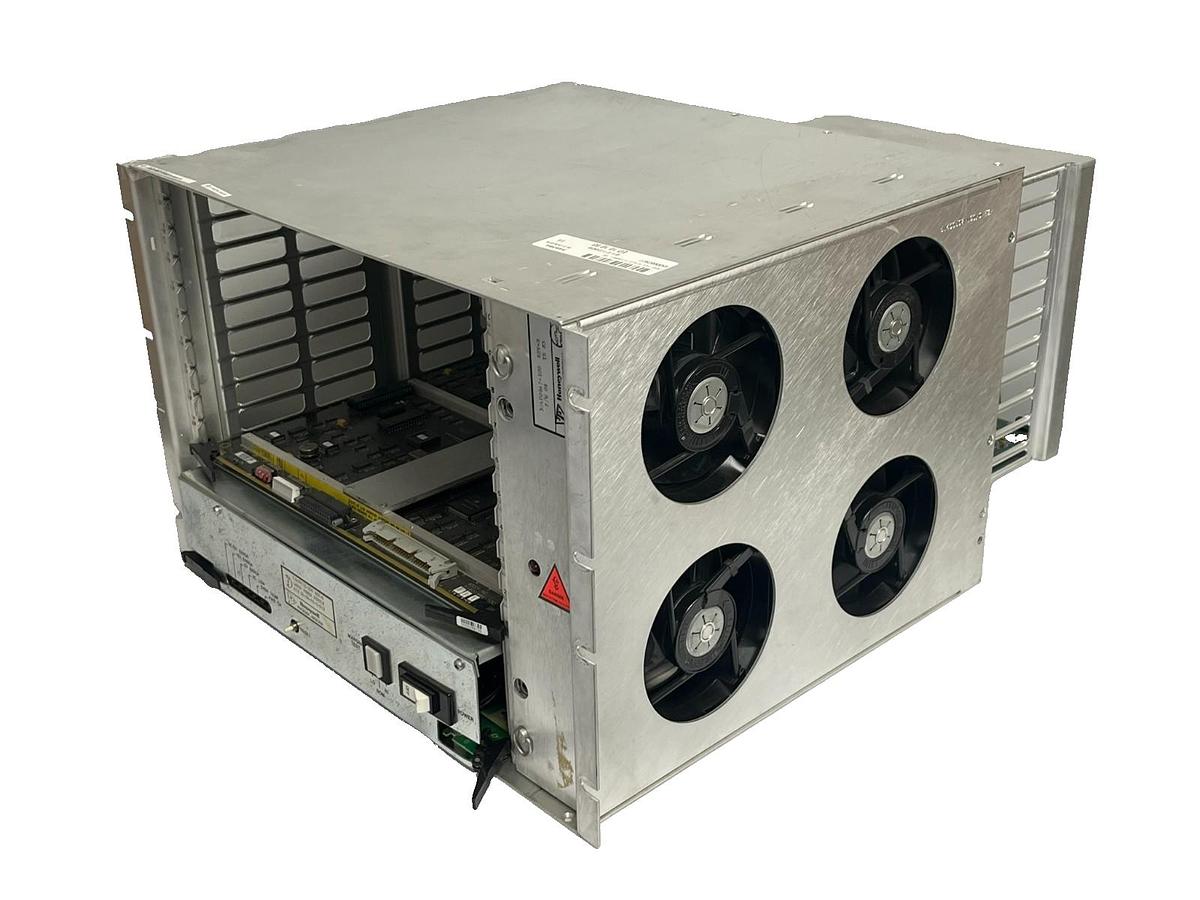Used HONEYWELL 51196736-100-RP 10-Slot Chassis Assy w/ PSU, Fan, Processor & Adapter