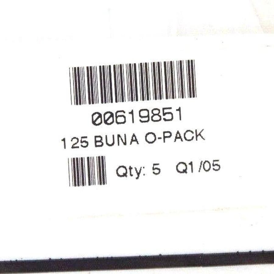 LOT OF 17 NEW MOTION INDUSTRIES 00619851 O-PACKS 125 BUNA (17 BAGS OF 5)