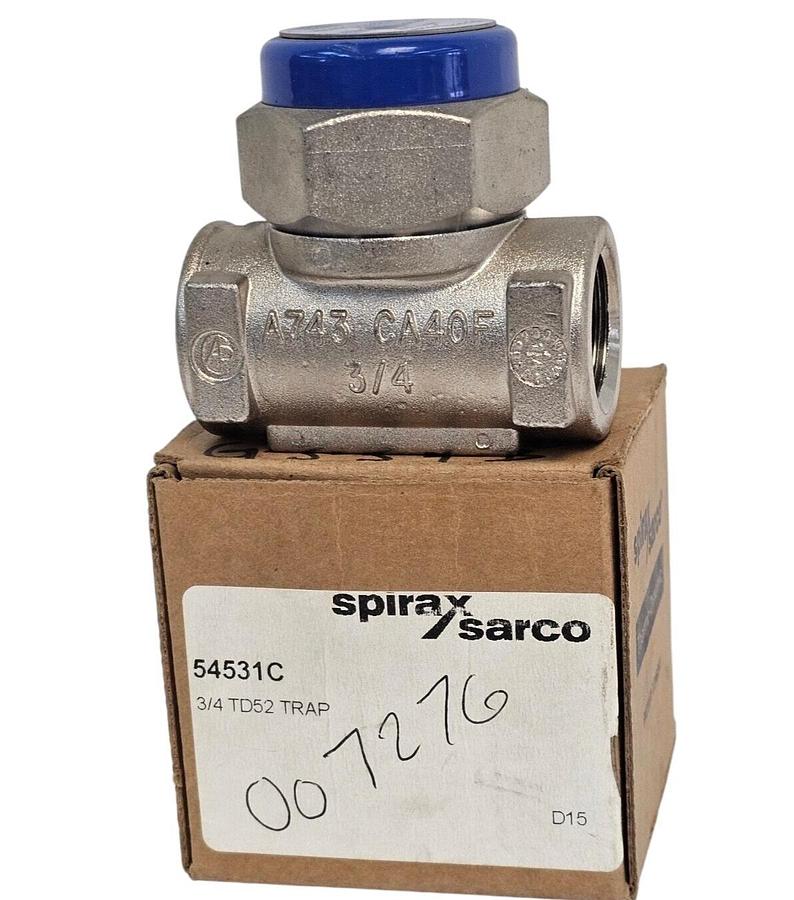 Used NEW SPIRAX SARCO 54531C STEAM TRAP TD52 3/4" NPT STAINLESS STEEL