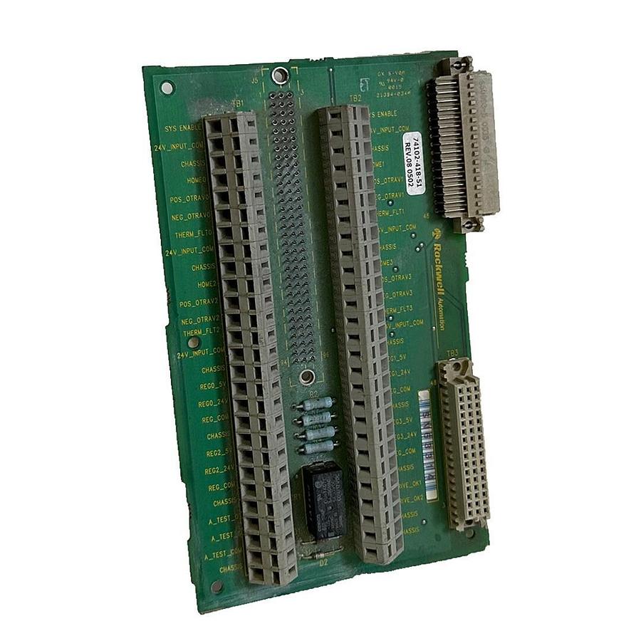 Used ALLEN BRADLEY 74102-418-51 / 7410241851 CONNECTOR BOARD Rev. 08 0502