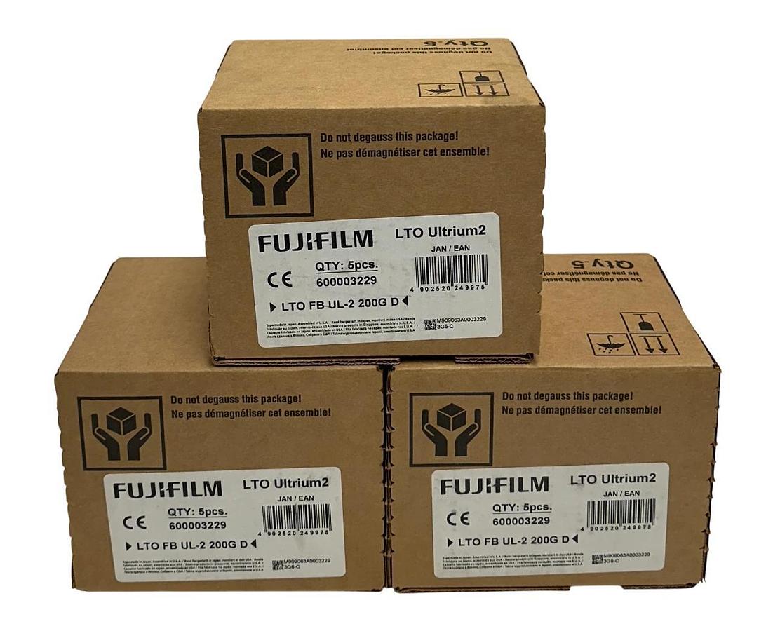 Used 15 FUJIFILM 600003229 LTO Ultrium2 DATA CARTRIDGES 200/400GB OEM NSFS
