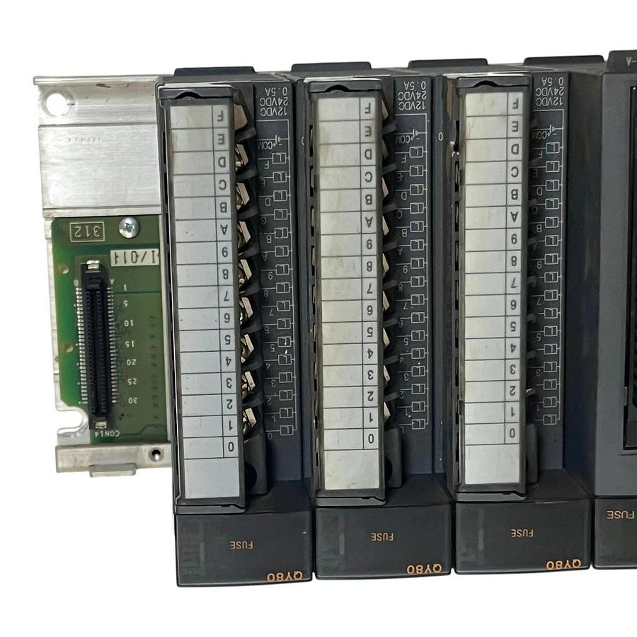 Used MITSUBISHI MELSEC-Q PLC Assembly Q312B Rack Q63P QX81 QX80 QY80 QD62E
