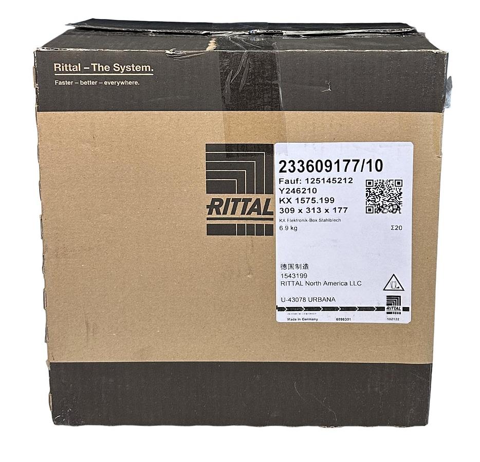 Used RITTAL 1543199 / 233609177/10 / KX 1575.199 KX ENCLOSURE 309 x 313 x 177 NSMP