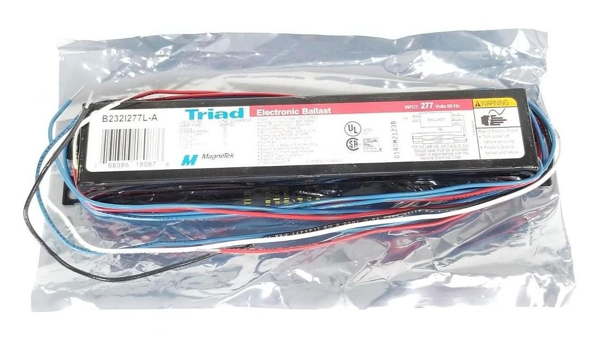 NEW MAGNETEK TRIAD B232I277L-A ELECTRONIC BALLAD 277V, 60HZ, B232I277LA