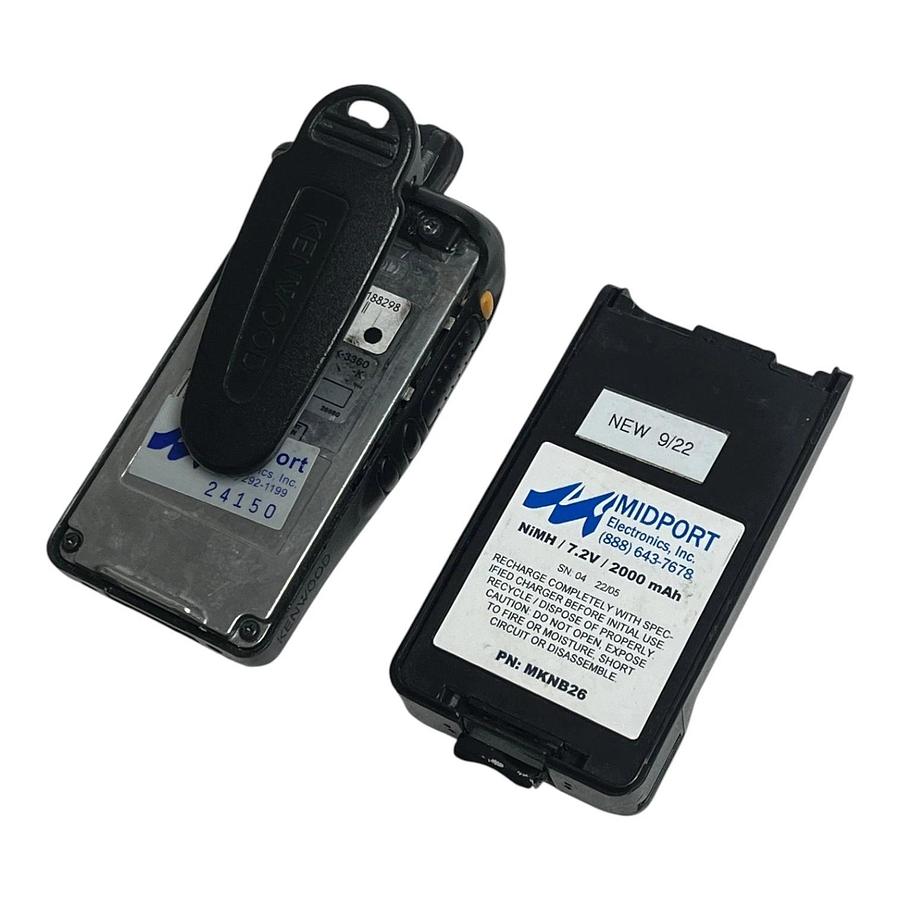 Used Kenwood TK-3360 Two-Way Radio with KSC-25 Rapid Charger No Antenna