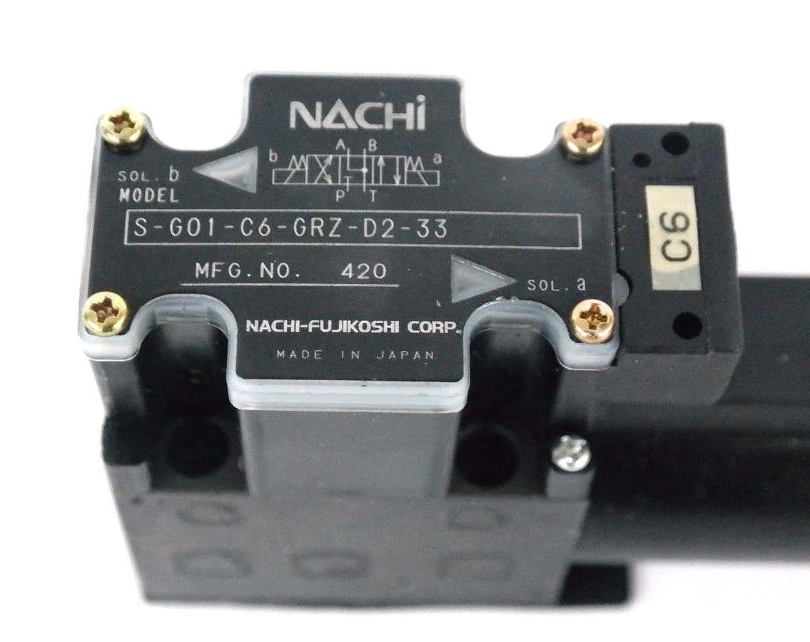 Used NEW NACHI S-G01-C6-GRZ-D2-33 DIRECTIONAL CONTROL VALVE SG01C6GRZD233