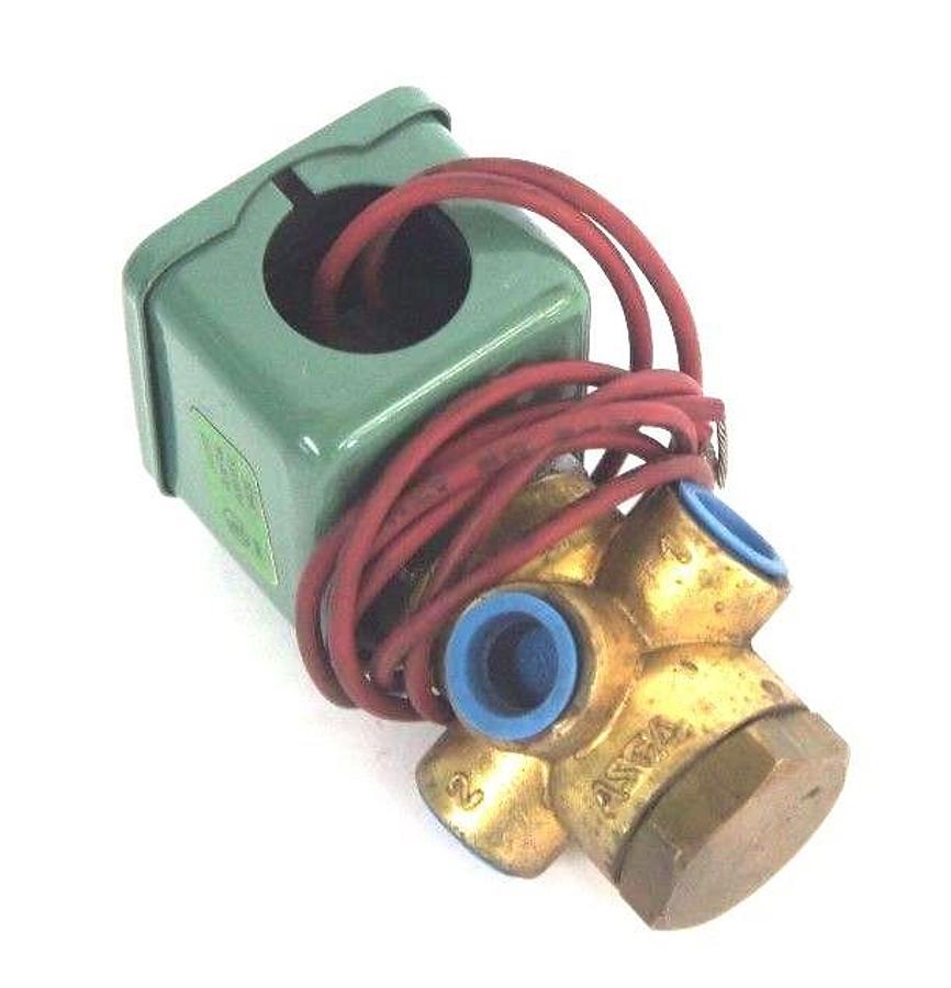 Used NIB ASCO 8320A85 SOLENOID VALVE 1/4'' PIPE, 110-120V, 50/60HZ, 40 PSI