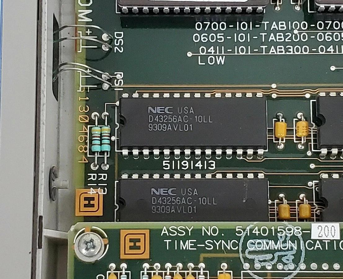 Used HONEYWELL MEASUREX 51304684 ADVANCE COMMUNICATOR APM BOARD W/ DAUGHTER BOARD