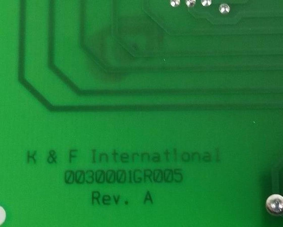 Used LOT OF 3 NEW K&F INTERNATIONAL 0030001GR005 CIRCUIT BOARD, REV. A