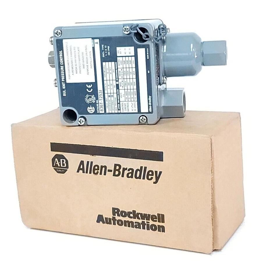 Used NIB ALLEN BRADLEY 836T-T253J SER. A PRESSURE CONTROL