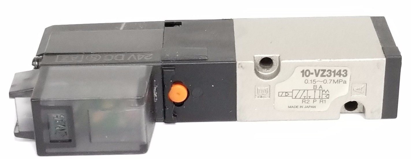 Used SMC 10-VZ3143 SOLENOID VALVE 10VZ3143, 24VDC