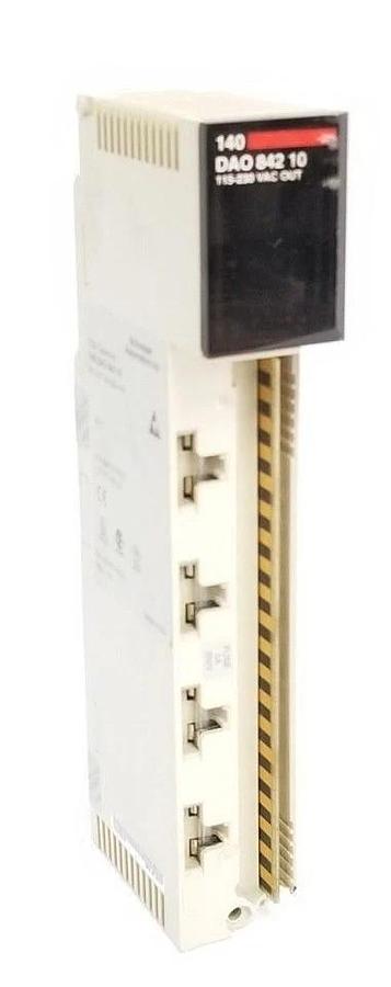 Used AEG SCHNEIDER AUTOMATION 140DAO84210 OUTPUT MODULE REV. 1.02 (FOR PARTS)