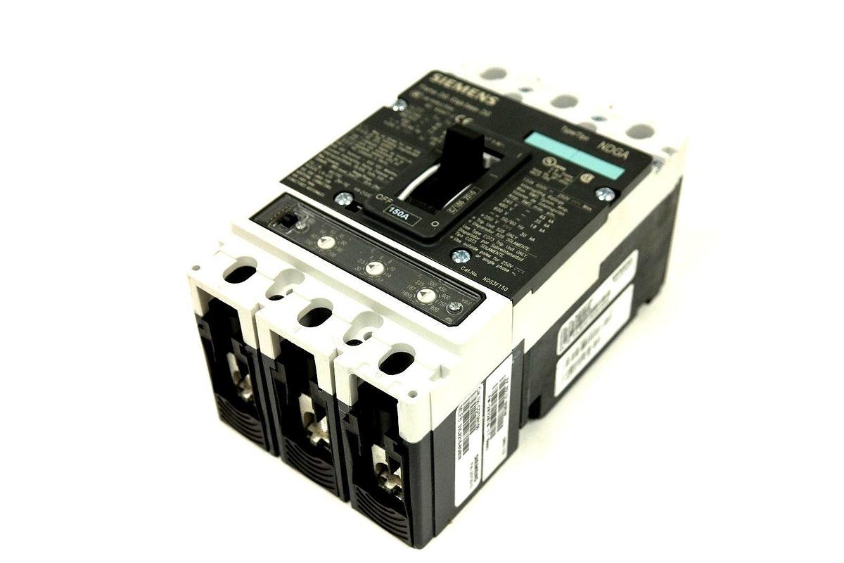 Used SIEMENS NDG3N150L VL CIRCUIT BREAKER CLASS N 150A 3-P 35kA@480V~50/60HZ NIB