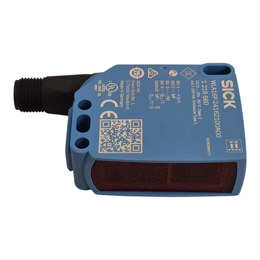 Sick WLA16P-24162100A00 Photoelectric Retroreflective Sensor M12 1218660 NSMP
