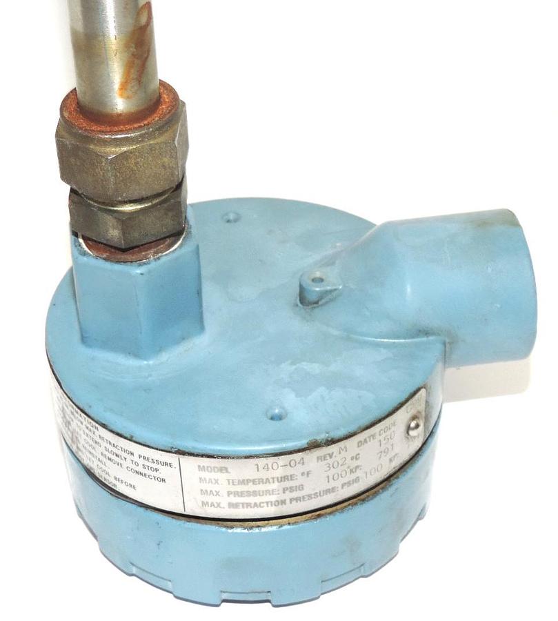 Used ROSEMOUNT 140-04 CONDUCTIVITY SENSOR PROBE 14004, REV. M