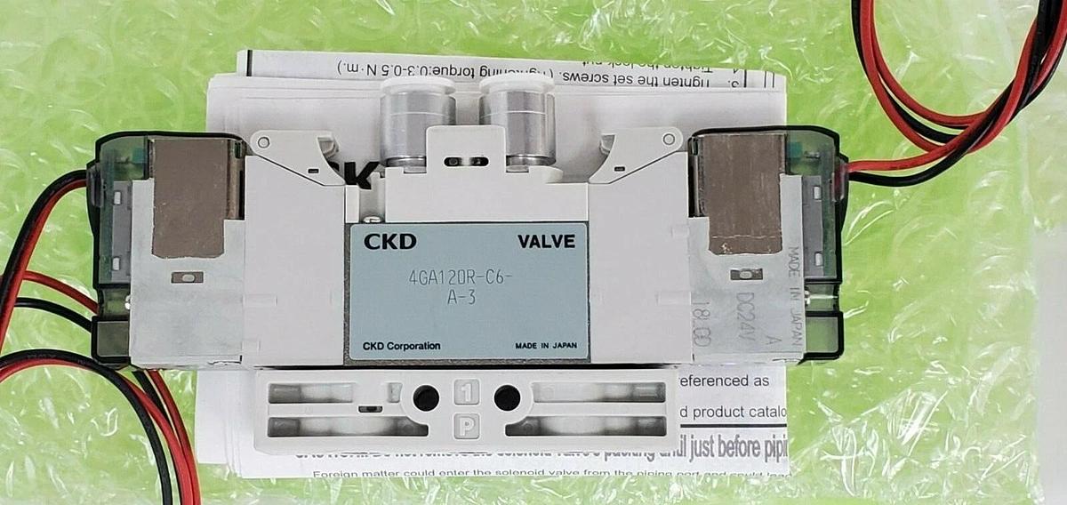 Used NIB CKD 4GA120R-C6-A-3 VALVE DC24V 4GA120RC6A3