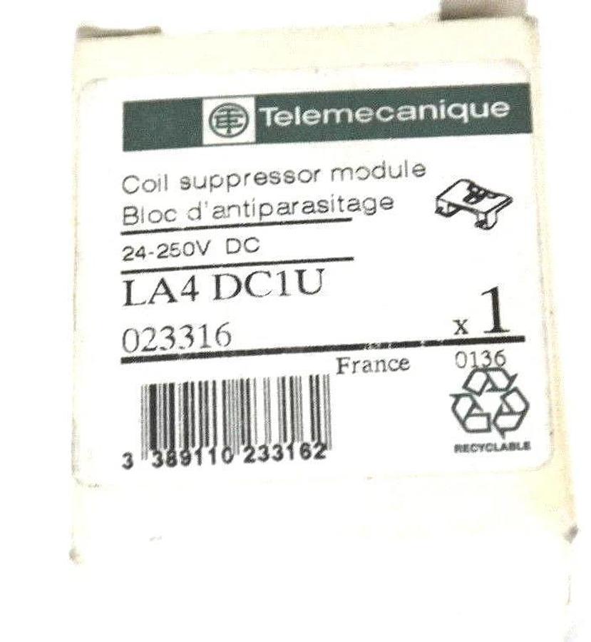 Used LOT OF 4 NIB TELEMECANIQUE LA4-DC1U COIL SUPPRESSOR MODULE 24-250VDC, 023316