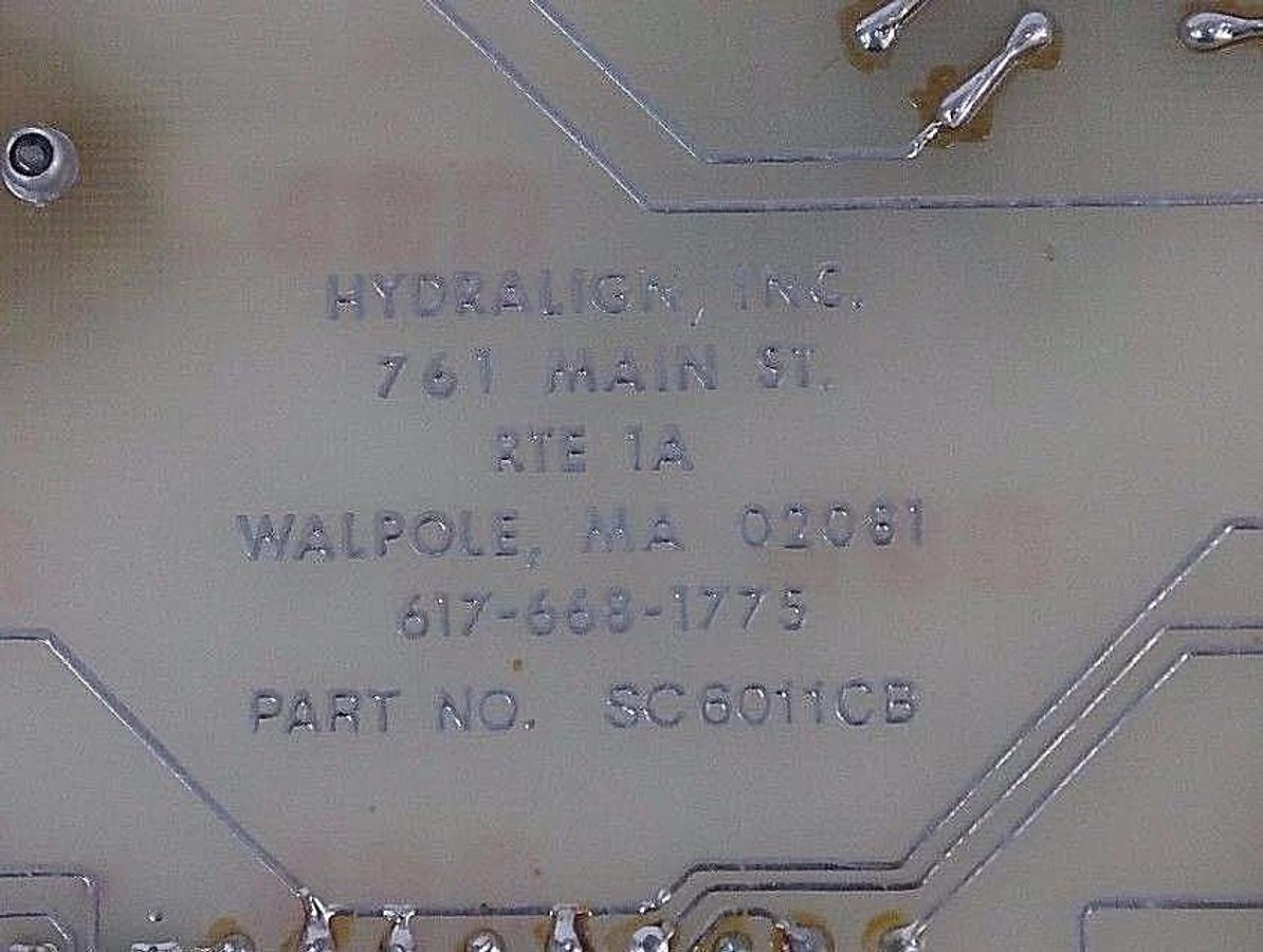 Used HYDRALIGN SC6011CB CONTROL BOARD, SC6011CB