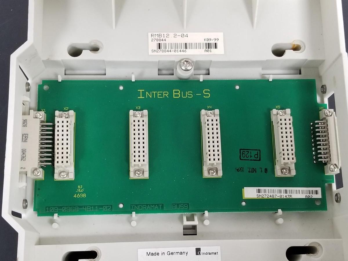 Used INDRAMAT RMB12.2-04 COMMUNICATION MODULE 278844 109-0968-4B11-02 BUS9 R911278844