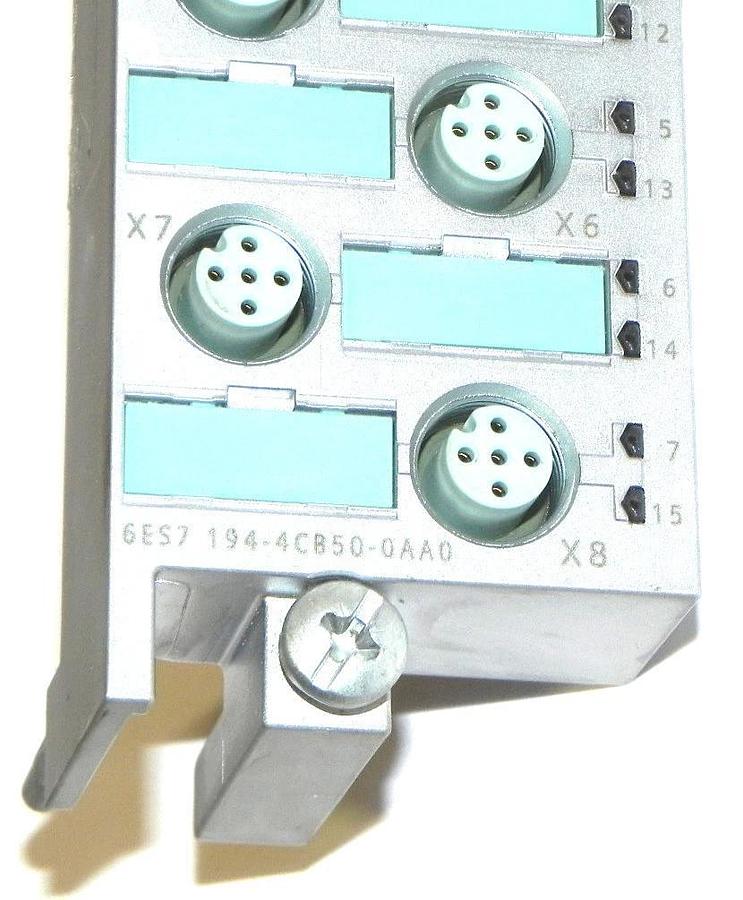 Used SIEMENS 6ES71944CB500AA0 CONNECTING MODULE 6ES7-194-4CB50-0AA0