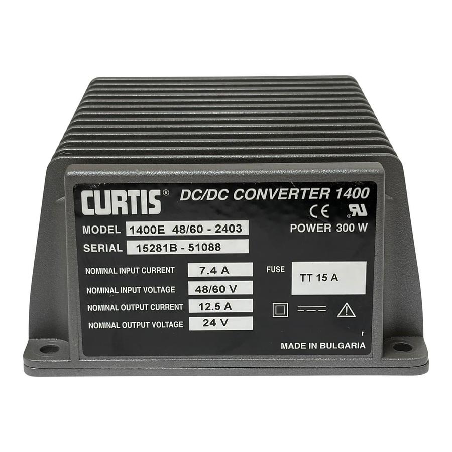 Used Curtis 1400E 48/60-2403 DC/DC Converter 48V 60V to 24V 300W Power Supply
