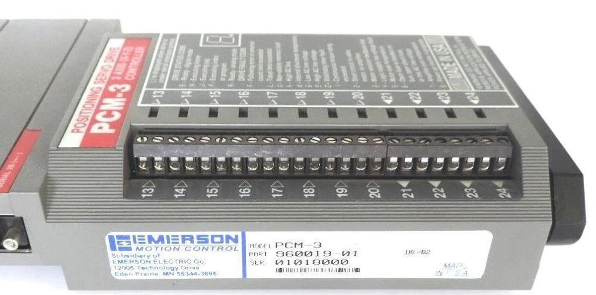Used EMERSON MOTION CONTROL PCM-3 3-AXIS (X-Y-Z) CONTROLLER PCM3 P/N: 960019-01