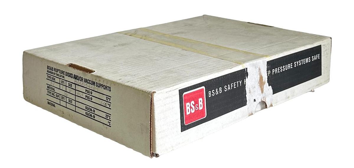 Used NEW BS&B A6005440-1 /A60054401 TYPE BV 6'' RUPTURE DISK 316SS 44.5PSIG