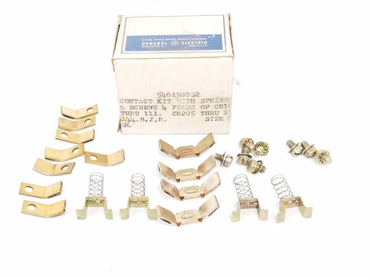 Used NIB GENERAL ELECTRIC 546A300G2 CONTACT KIT WITH SPRINGS 4-POLES
