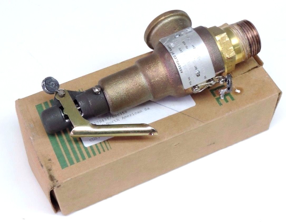 Used KUNKLE 6010EEM01-LM SAFETY PRESSURE RELIEF VALVE 1" X 1" NPT 6010EEM01LM