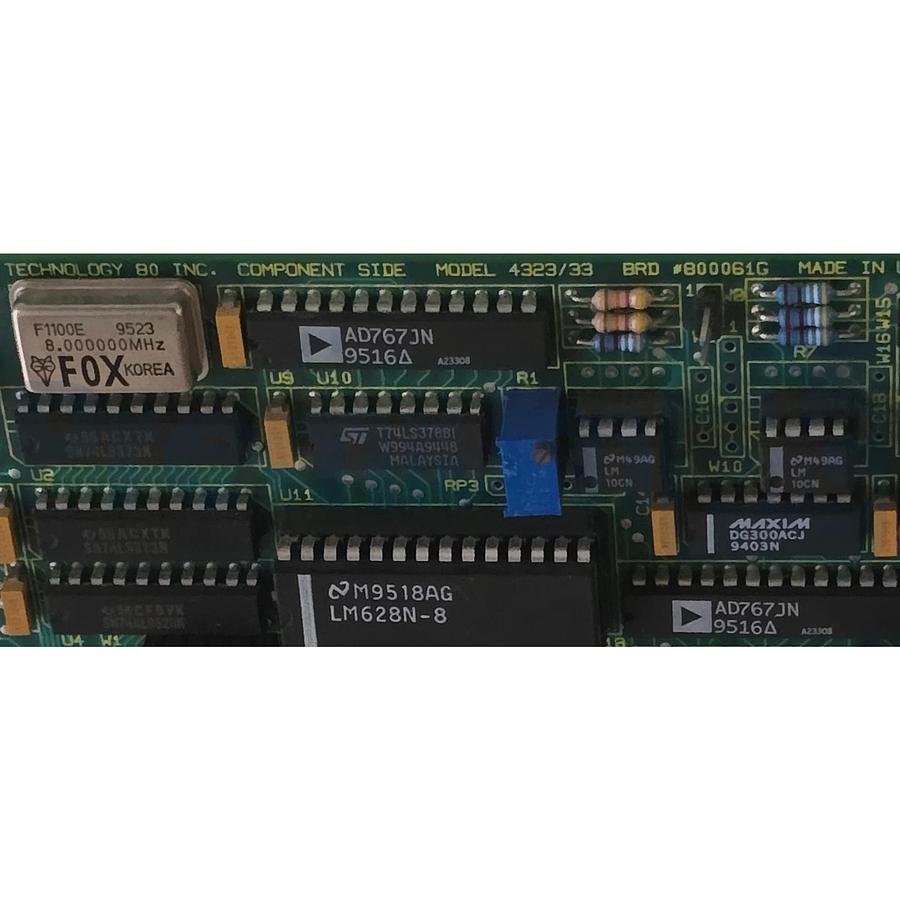 Used TECHNOLOGY 80 INC 4323-2 - 4323/33 PCB PC BOARD BRD #800061G, CSI-4-4693 USPI