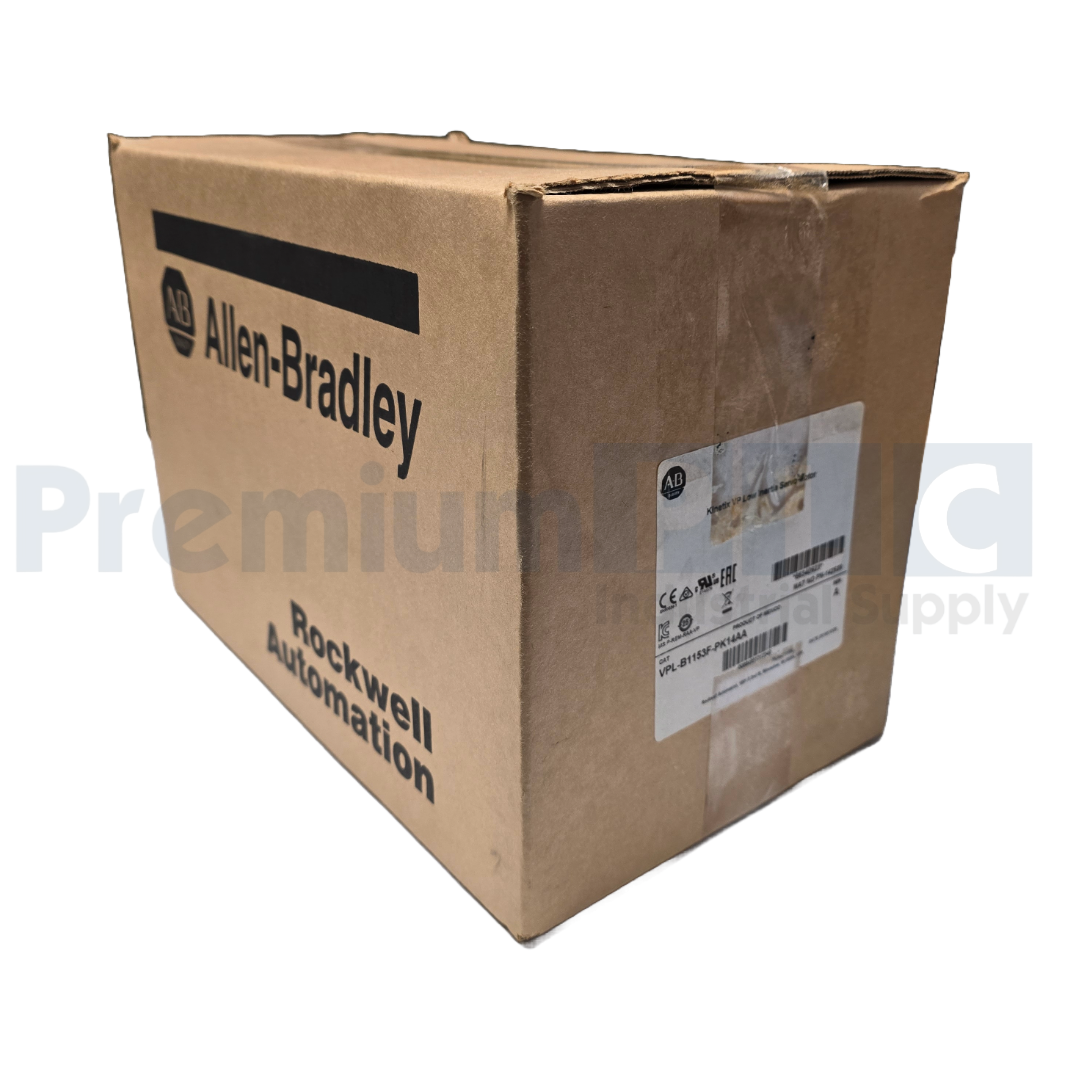 ALLEN BRADLEY VPL-B1153F-PK14AA /A KINETIX VPL LOW INERTIA SERVO MOTOR 480V NSFS