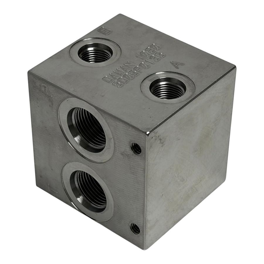 Used Daman SD05P013S 17-4 H1150 Stainless Hydraulic Manifold Block D05 New Surplus