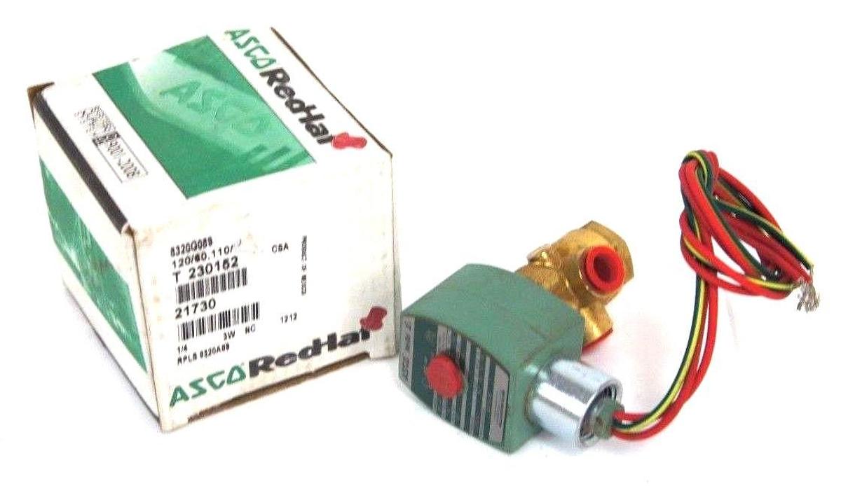 Used NIB ASCO 8320G089 SOLENOID VALVE 120/60, 110/50, 1/4