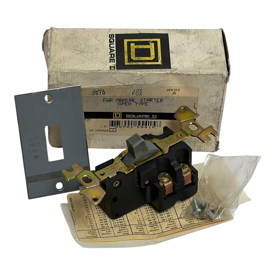 Square D 2510FO2 Class 2510 Type FO2 FHP Manual Starter Series A New Box
