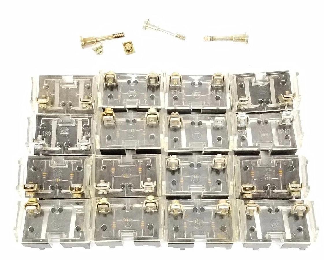 Used LOT OF 16 ALLEN BRADLEY CONTACT BLOCKS