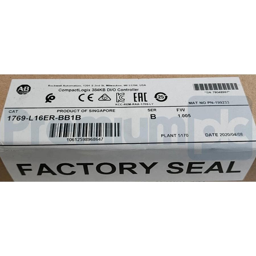 Used ALLEN BRADLEY 1769-L16ER-BB1B /B CompactLogix L16 CONTROLLER 24VDC, 1GB SD NSFS