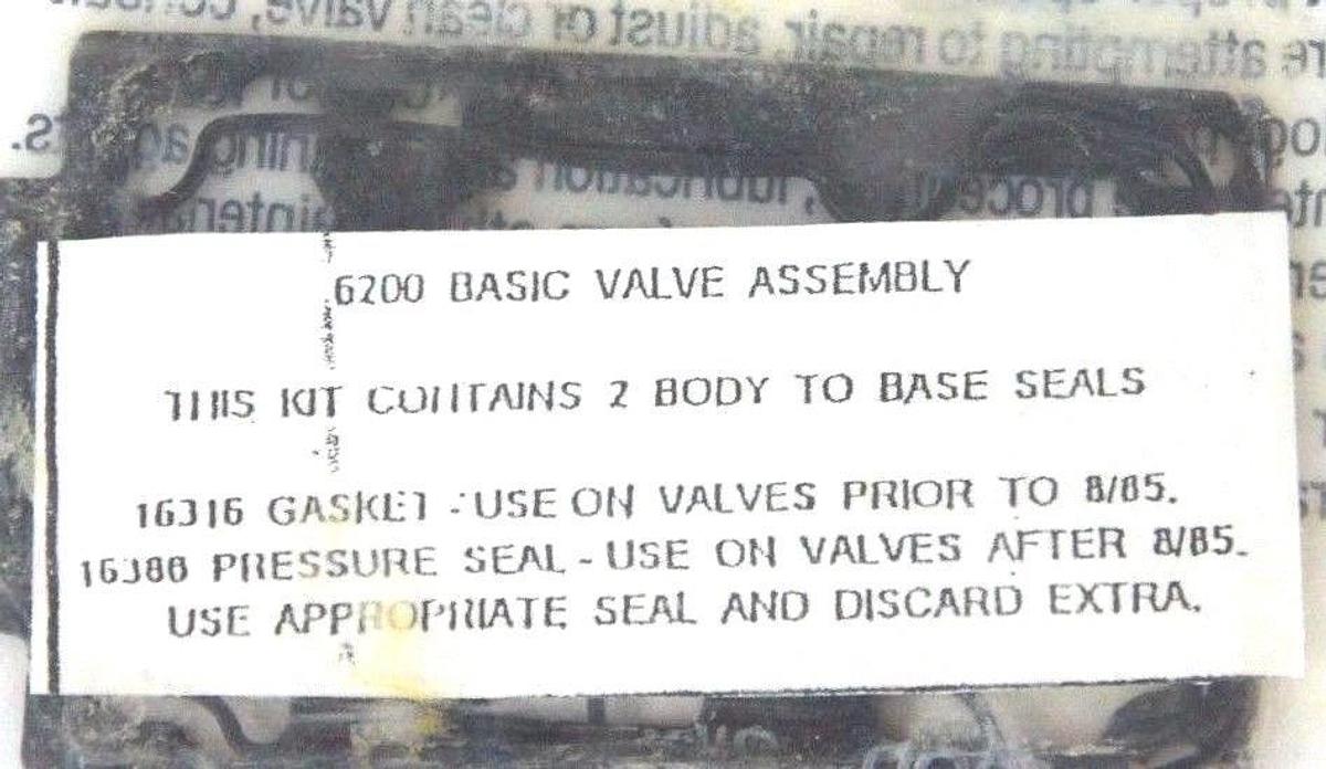 NEW SMC 6200 BASIC VALVE ASSEMBLY