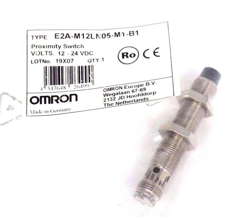 NIB OMRON E2A-M12LN05-M1-B1 PROXIMITY SWITCH 12-24VDC E2AM12LN05M1B1