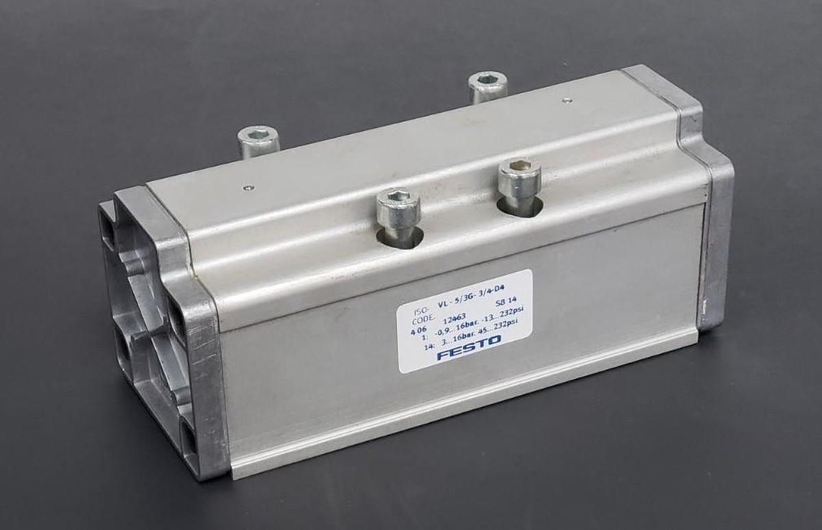 NEW FESTO ELECTRIC VL-5/3G-3/4-D-4 PNEUMATIC VALVE 12463 VL53G34D4