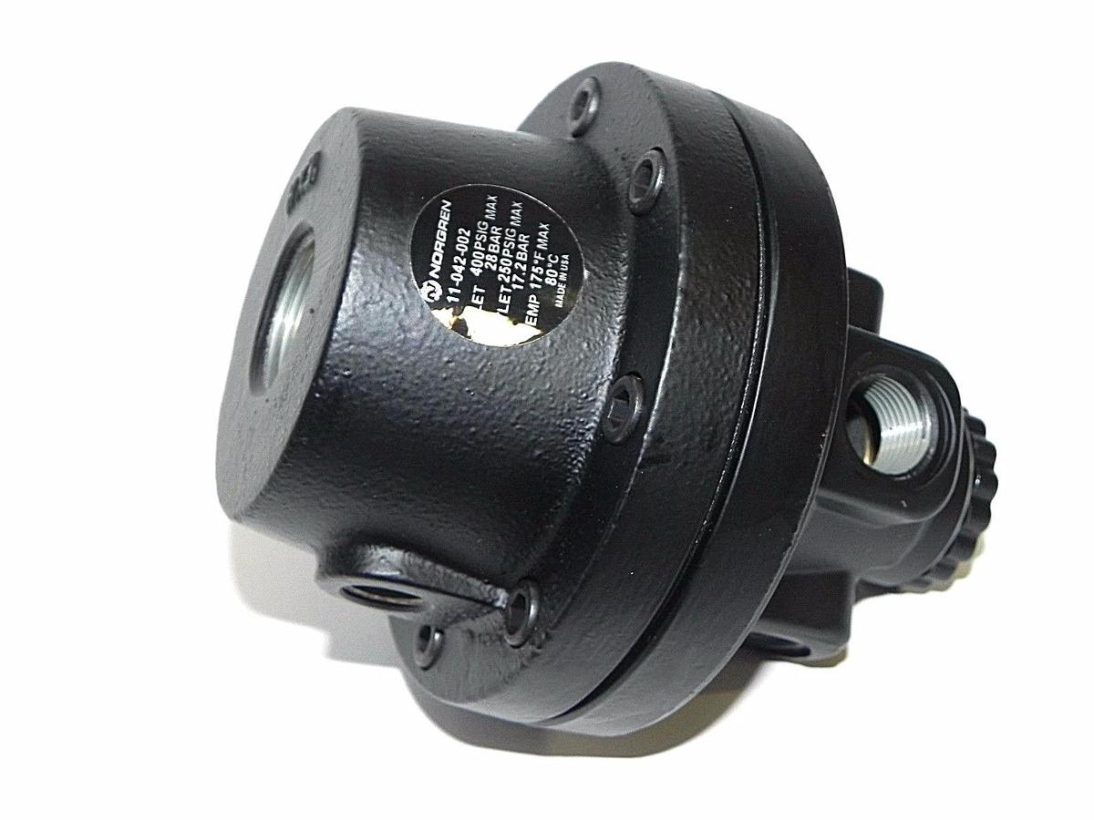 Used NIB NORGREN 11-042-002 - 3/8 ,REMOTE , HI FLOW AIR PILOT OP PRECISE REGULATOR