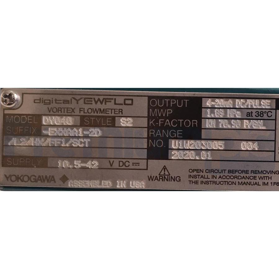 YOKOGAWA DY040 S2 digitalYEWFLOW VORTEX FLOW METER DY040-EXXAA1-2D/L2/HX/FF1/SCT